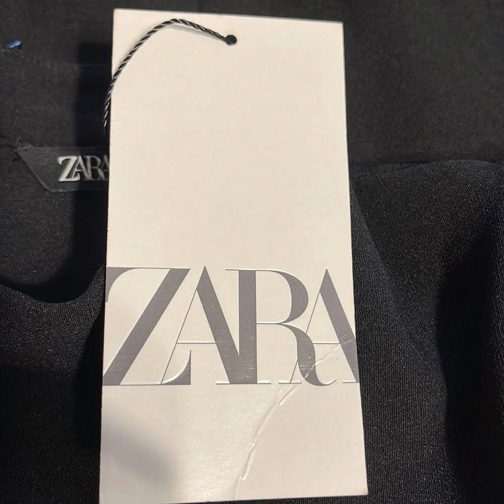 Zara NWT long puffed sleeve mini dress,sz.S - Picture 4 of 5